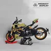Blocos técnicos diavel 1260 1/5 modelo de motocicleta blocos de construção moc módulo veículo de corrida tijolos moto brinquedos para crianças menino presente 240120