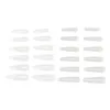 Nail Gel Tips Breathable Lightweight Multiple Sizes Clear Full Cover For Extension Salon