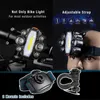 Luci Lights Cycle HEAMPAMPEGGIO BICHLE FIETRO SPORT SPORT LAMPAGGIO 2 In 1 USB Accessori BMX ricaricabili ricaricabili BMX Luci da bici a LED