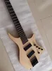 New 5 Strings Bass Guitar Fanned Frets Roasted Maple Neck Ash Body Electric Bass