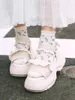Sandals Japonya Terpit Lolita Style Dantel Kadın Ayakkabı Platformu Peri Sihirli Kaset Zapatos Mujer 2024 Yaz Chaussure Femme