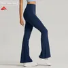 Calças ativas yoga flare leggings das mulheres perna um tamanho de cintura alta ginásio fitness bell bottom collants correndo jogging treino leggins