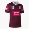 Magliette da esterno Harvey Norman QLD Maroons 2024 Maglia da rugby Australia QUEENSLAND STATO DI ORIGINE NSW BLUES Maglia da allenamento per la casa 4097