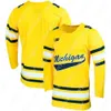 Aangepaste Michigan Woerines Hockey Jersey Kyle Connor Jacob Trouba Max Pacioretty Carl Hagelin Brendan Morrison Kevin Porter Red Berenson Zac 1725