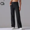 AL Pantaloni della Tuta da Yoga Scholar Pantaloni a Gamba Dritta da Donna Traspirante Il Sudore Gamba Larga Larga Pantaloni Sportivi a Figura Intera Pantaloni da Jogging da Città Casual con Tasche con Coulisse