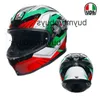 フルフェイスオープンイタリアのAGVオートバイヘルメットメンズアンドレディースフォーシーズンバイクライディングヘルメットC認定アンチフォグライトウェイト通気性k AOP2