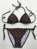 Projektant bikini seksowne bikini plażowe kombinezon pływacki moda list drukowany koronkowy strój kąpielowy dla kobiet 471