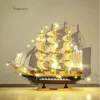Yaratıcı Yelken Tekne Modeli Oturma Odası Ev Dekoru Dekorasyon Şarap Dolabı Sundurma Kitaplık Masaüstü Süsleme Hediye için Işıklar 240118