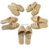 Slippers Jarycorn 2023 Shoes Women's Str Slippers New Couple Handmade Chinese Style Comfortable Sandals Summer Fashion Unisex Home