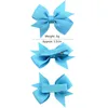 Hair Accessories 20 Colors 20pcs Clips Tiny 2.2 Inch Fully Covered Barrettes Bow Hairpin Baby Headgear Girls