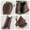 Stiefel Kinder Mädchen Mode Retro Solide Warme Baumwolle Knöchel Jungen Weiche Sohle Rutschfest Winter Größe 26-37