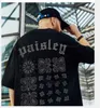 Camisetas para hombre China-chic de gran tamaño de manga corta con letras camiseta masculina talla grande amantes Bf suelta media tendencia
