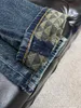 2024 Highend Brand Senaste designer Jeans Fashion Handsome Blue Pencil Pants Högkvalitativ Bekväm bomullsblandning Material Topp Mens Jeans
