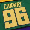 Mighty Ducks Film Gordon Bombay 96 Charlie Conway 99 Adam Banks Greg Goldberg 44 Fulton Reed Hockey Jersey 8335