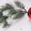 Fiori decorativi Aghi di pino artificiali Ramo di simulazione Pianta Disposizione dei fiori Accessori per la decorazione degli alberi di Natale Anno 2024