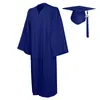 Kläderuppsättningar Graduation 2024 Cap High Unisex Robes Hat Formal Student Pendant Bachelor Clothes Dropship Tasse University Gown School Set
