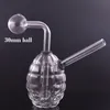 2pcs Unique Mini Glass Oil Burner Bong Detachable Clear Pyrex Thick Bubble Smoking Water Pipe Recyclerashcatcher Bong with Replaceable Downstem Oil Pot