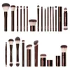 Il kit di pennelli per trucco a clessidra include fondotinta in polvere correttore fard per labbra bronzer ombretto eyeliner pennello per evidenziare 240118