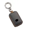 Äkta läderbilsnyckelöverdrag för Mazda 3 Alexa CX-30 CX30 CX5 CX 5 CX-5 CX8 CX9 CX4 2019 2020 Keyring Shell FOB Case Holder