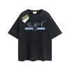 Mens Designer Gu T-Shirt Vintage Retro Washed Shirt Luxury Brand T Shirts Womens Short Sleeve T shirt Summer Causal Tees Hip Hop Tops Shorts Clothes Various Colors G-19