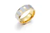 Высококачественные 8 мм шириной 14 тыс. Желто -золото карбид карбид кольцо мужчины женщины модные крутые кольца для мужчин Женщины свадебные еврея 915