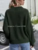 Women's Sweaters 2024 New Women's Crew Collar Sweater Cable Knit Long Sleeve Sweater Pullover