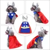 Abbigliamento per cani Abbigliamento Dreses Costume divertente Vestito cosplay Cucciolo Halloween Pet Vestiti in poliestere