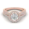 Fabrikspris Real Rose Gold 9K 10K 14K 18K Solid Gold Natural IGI Certified Diamond Fine Jewelry Wedding Rings for Women