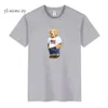 Бренд Bear Мужские футболки Дизайнерская рубашка для водного поло Спортивная летняя толстовка-поло с капюшоном из хлопка Модная роскошная одежда Dunks Одежда Мужская рубашка-поло 2089