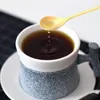 コーヒースクープ8pcsクリエイティブステンレス鋼の葉スプーンアイスクリームティースプーンスプーンキッチンアクセサリー食器装飾