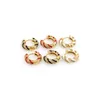 Dangle Earrings Fashion Romantic Micr-Pave Round Hugging Pendant Women's Colorful Enamel European Pierced Jewelry Accessories