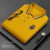 Tops Fashion 100% Cotton Embroidery Summer Lapel Casual Solid Color Luxury Brand High Quality Short Sleeve Print Men Polo Shirt Designer M-4xl {category}