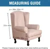 Chair Covers 1 Piece Wing Back Slipcover Sofa Cover High Quality Jacquard Couch For