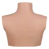 Acessórios de fantasia manter quente forma de mama de silicone falso meio corpo peitos enormes b/c/d/e/g copo transgênero drag queen shemale crossdress para homens