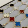 Biżuteria Projektant Sieć Van Four Leaf Clover Bransoletka Cleef Van Bracelet dla mężczyzn na biżuterię Bieczek Męskie Diamond Men 02