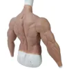 Costume Accessories Strengthen Silicone Cosplay Fake Muscle Suit with Arms Realistic Strong Chest