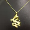 Hot Selling Gold Plated Chinese Dragon Pendant Iced Out Zircon Diamond photo locket Necklace Jewelry Wholesale