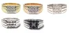 Partihandel Gents Anpassade design Solid Rose Gold Real Diamond Custom Small Gents Rings Fina smycken för män