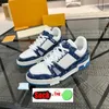 Zapatillas de deporte de diseñador Zapatos casuales Zapatilla de deporte de lujo Virgil Piel de becerro Alta calidad Blanco Verde Rojo Azul Letras Superposiciones Plataforma de cuero Zapatillas deportivas bajas