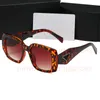 Occhiali da sole quadrati da donna Rettangolo Designer di marca Linea Rossa SunGlass Uomo Retro Lente nera Guida Pesca Oculos Uv400 Symbole Occhiali da sole con logo triangolare 23