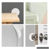 Baby Locks Latches Door Knob Wall Shield White Round Soft Rubber Protector Self Adhesive Handle Bumper White1606209 Drop Delivery Kids Dhmzb