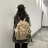 Çantalar Yeni Güney Kore inss kampüs çantası kadın portatif üniversite rüzgar alet basit sırt çantası joker büyük kapasiteli sırt çantaları okul