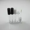 ストレージボトル250pcs/lot tm-lg1037 as lipgloss tube 5.5ml高品質のボトル黒い白い空の化粧品包装