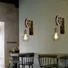 Lampada da parete industriale retrò LED ferro americano country applique soggiorno decorazioni per la casa ristorante loft luci bar