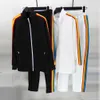 Mens Tracksuits Mens Tracksuits Zipper Casacos Rua Calças Soltas para Homens e Mulheres Moda Sportswear Jogging Casual Mens Mulheres Hip Hop Streetwear Carta Impressa Cl