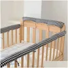 Rails Bed 2PCS Ochrona Ochrony Krzyżowca Ochrona Edge Baby Anti-Bite Solid Color Fence Borblail Rail Er Opieka Bezpieczeństwo 240113 DROP DHUMY