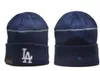 Dodgers Beanie Beanie Kninted Los Angeles Hats Sports Teams Baseball Football Basketball Caps Women Men Pom Fashion Winter Top Caps Sport Knit Hats A8