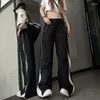 Pantaloni da donna Y2K Techwear Pantaloni sportivi da donna Streetwear Coreano Hip Hop Harajuku Cargo Paracadute Pista Lady Pantaloni larghi a gamba larga Pantaloni