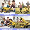 Blocks MOULD KING Technical APP Remote Control 13107 Moter Power Truck Bricks Motorized Mobile Crane Building Blocks Toys For Kid Gifts 240120