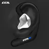 Écouteurs CCA BTX Bluetooth Compatible 5.2 True Wireless Earphones Hook Hook Sports Eleadbuds Headset 2 Modes Hifi Game Wireless Headphones